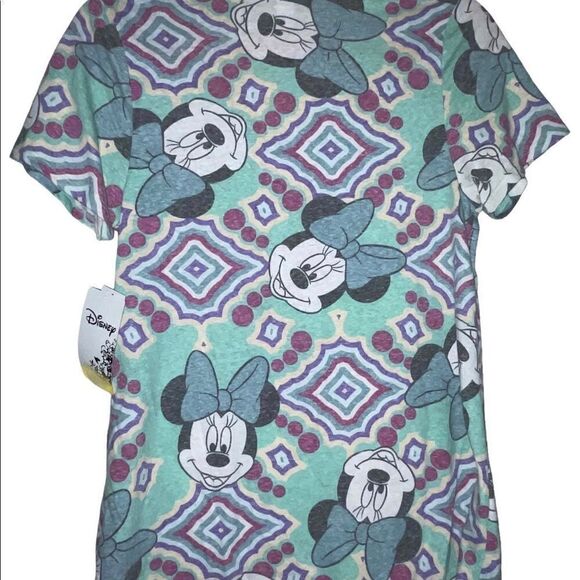 LuLaRoe Womens Small Minnie Mouse Classic Tee Coastal Grandma Nostalgia Softgirl - Picture 2 of 12